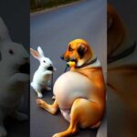 A heartwarming rescue story #shorts#rabbit#dog#rescue#youtubeshorts#shortvideo#ai