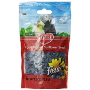 Kaytee Fiesta Blueberry Flavored Yogurt Dipped sunflower seeds Bird Treats, 2.5-oz bag