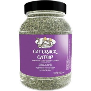 Cat Crack Catnip, Zoomie-Inducing Cat Nip Blend, North American Made & 100% Natural, Safe & Non-Addictive Catnip Treats for Supplement Catnip Toys, Catnip Spray, & Cat Accessories (4 Cups)