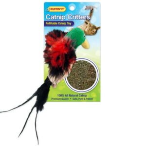 Ruffin’ It Catnip Critters Refillable Catnip Toy – Assorted