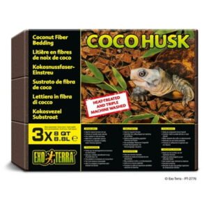 Exo Terra Coco Husk Brick (8 quart) – 3 pack