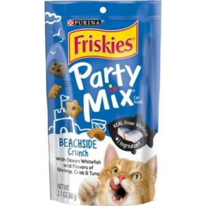 Friskies Party Mix Beachside Crunch Cat Treats [Cat, Cat Treats] 2.1 oz