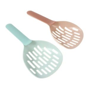 2 Pcs Cat Litter Shovel Filters Tray Deodoriser Toy Poop Scooper Bins Pet