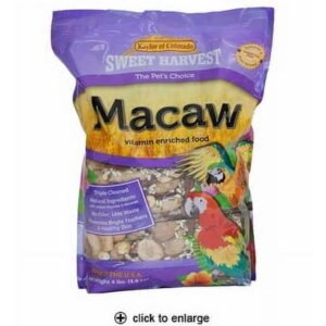 Sweet Harvest Macaw Bird Food, 4 lbs Bag – Seed Mix for Macaw Parrots