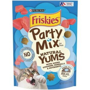 Friskies Party Mix Naturals Cat Treats Real Tuna, 6 oz