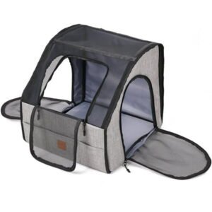 YMTQ Travel Safety Carrier for Pets Collapsible Dog Crate for Car Travel M