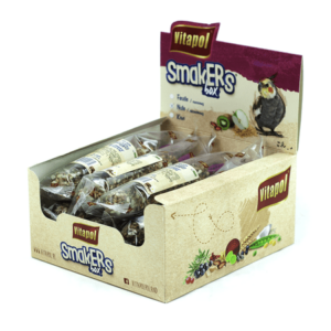 A&E Cage Co Smakers Cockatiel Nut Treat Sticks, 12 Count Display
