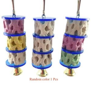 HeroNeo Bird Calcium Teeth Grinding Chew Treats Toy for Parrot Parakeet Cockatiel Conur
