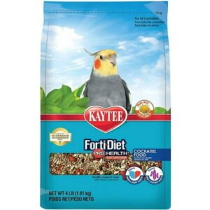 Kaytee Forti-Diet Pro Health Cockatiel Food with Safflower [Bird, Food] 4 lbs