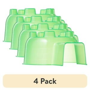 (4 pack) Vibrant Life Green Plastic Small Animal Hideaway