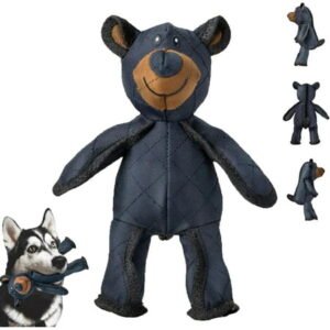 Wowpetsmart Bear, Crystola Indestructible Bear, 2025 New Unbreaka Bear 2.0 Dog Toys, Unbreakable Stuffed Plush to Keep Them Busy, Squeaky Toy Robust Bear for Small/Medium/Large Dogs (1PCS)