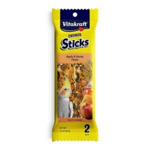 Vitakraft Crunch Sticks Apple & Honey Cockatiels Treats – 2 Pack
