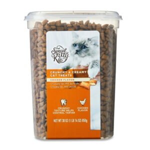 Special Kitty Crunchy & Creamy Cat Treats, Chicken Flavor, 30 oz