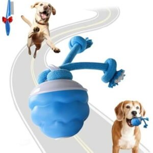 Power Tail 2.0 Dog Toy, Barkzys/Pawspal Interactive Dog Toy, Dogs Toys That Moves on Its Own for Boredom Aggressive Chewers, Squeaky Dogs Toys with Motion Activated for Small, Medium, Large (One)