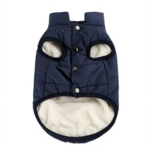 Lavaport Dog Coat Warm Fleece Jacket, Polyester, Unisex, Dog Apparel, Coffee, M