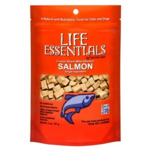 Life Essentials Freeze Dried Wild Alaskan Salmon Dog & Cat Treats, 2 oz. bag