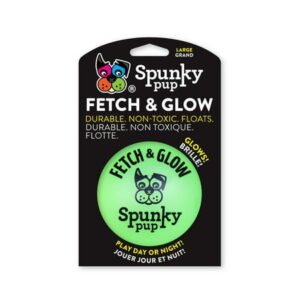 Spunky Pup Fetch & Glow Ball Large Dog Toy