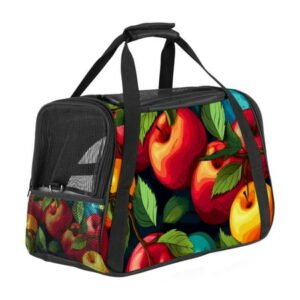 Fruit Sherpa Pet Carrier Bag for Dogs and s – Fabric 900D Oxford Cloth Base Material with Nylon Webbing – 17x10x11.8 in/43x26x30 cm – Portable and Comfortable Travel