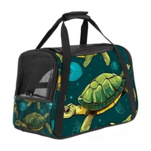 Seamless Dog Travel Bag – Durable 900D Oxford Cloth Pet Carrier with Sherpa Base and Nylon Webbing Handle – 17x10x11.8 in / 43x26x30 cm – Comfortable and Stylish Pet Tote for Small to Medium Pets