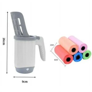 LiweijianaaCat Litter Shovel Scoop with Refill Bag For Pet Filter Clean Toilet Garbage Picker Cat Supplies Cat Litter Box Self Cleaning