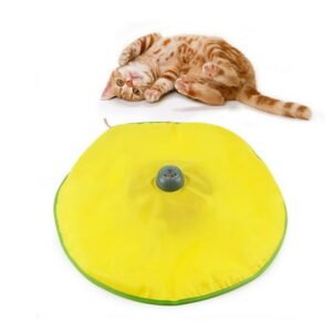 Tissouoy 4 Speeds Cat Meow Electronic Tease Cat Undercover Mouse Interactive Stick Toy