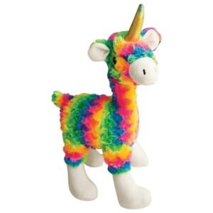 Snugarooz 712019 15 in. Mamma Llama Rainbow Dog Toys