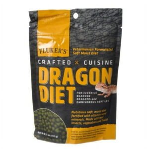 Flukers Crafted Cuisine Dragon Diet – Juveniles [Reptile, Foods Dry] 6.75 oz
