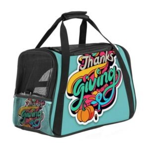 Font Fabric Pet Carrier Bag 900D Oxford Cloth Sherpa Base Material 17x10x11.8 in/43x26x30 Cm Black Nylon Webbing Comfortable Pet Travel Bag for Small Medium s Dogs