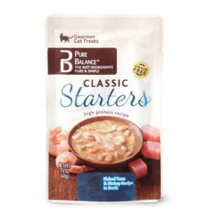 Pure Balance Classic Starters Flaked Tuna & Shrimp Recipe in Broth Gourmet Cat Treats, 1.4 oz