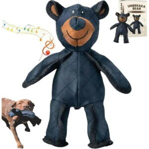 Unbreaka Bear Dog Unbreakable Teddy Extreme Bear 2.0 Dog Toys Unbreaka Bear Dog Unbreakable Teddy Extreme Bear Extreme Bear for Heavy Chewers (1pc)
