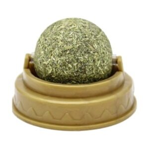 Yegsfteu Healthy Cat Catnip Ball Toys with Dust Cover Molar Teeth Cat Catnip Pet Products