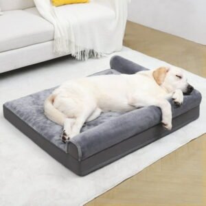 Orthopedic Dog Bed Sofa with Removable Waterproof Cover 40″x32″ Pet Couch for Extra Large Dogs