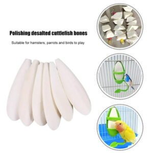 FunnyBeans Parrot Cuttlefish Bones Bird Calcium Supplements Bird Food (6 Pack)