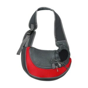 Wovilon Small Pet Dog Cat Sling Carrier, Breathable Mesh Travelling Pet Hands-Free Sling Bag Adjustabled Padded Strap Front Pouch Single Shoulder Bag For Dogs Cats