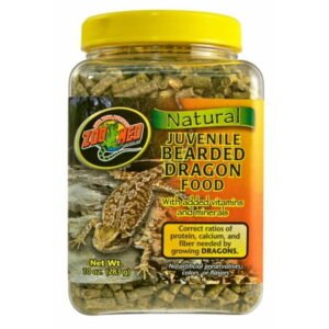 Zoo Med Natural Juvenile Bearded Dragon Food +Vitamins & Minerals 10-Ounce