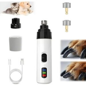 Silent Groom Pro, 2025 New Silent Grind Pro for Dogs Silent Grind Pro Dog Nail Trimmer, Rechargeable USB Charging Pet Nail Grinder, Electric Dog Nail Clippers Pet Paws Grooming Smoothing Tool
