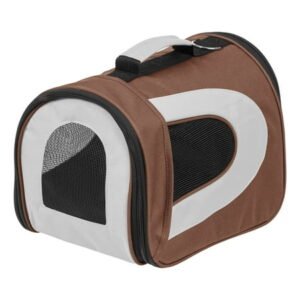 IRIS USA, Small Soft Sided Pet Carrier for Travel, Brown