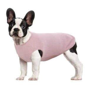 QBLEEV Dog Shirt for Small Dogs Cats Pet Striped T-Shirt Summer Cool Vest Puppy Top Soft Cotton (Pink XXL)