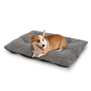 Magshion Dog Bed Large Cushion Pillow Pet Bed, 34.5″ Short Plush Rectangle and Washable, Dark Gray