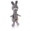 Charming Pet Scruffles Bunny Dog Toy, Grey, Large