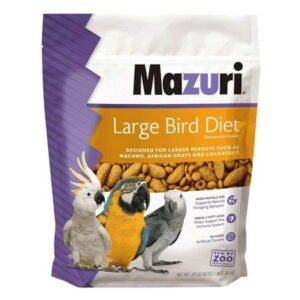 Mazuri Large Bird Diet, Parrot Food, 3lb