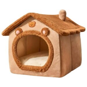 Xfd11yz Indoor Foldable Dog House – Soft Kennel Bed with Cushion for Small,Medium,and Large Dogs and Cats