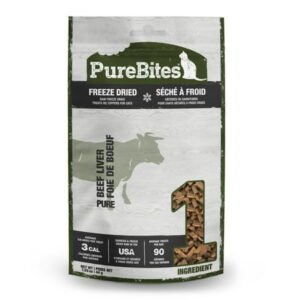 PureBites Natural Beef Liver Freeze Dried Treats For Cats 1.55-Ounce