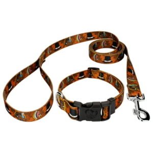 Country Brook Petz® Thanksgiving Tradition Deluxe Dog Collar and Leash, Extra Large
