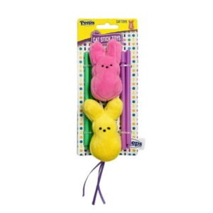 Peeps Cat Stick Toys 2-Pack