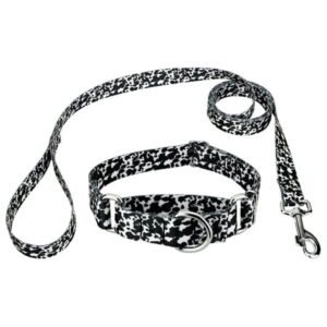 Country Brook Petz® Dairy Cow Martingale Dog Collar and Leash, Large