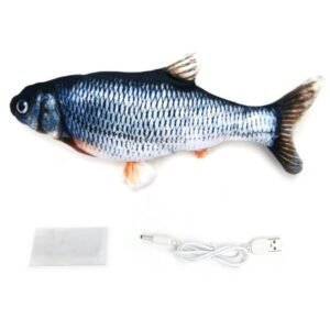 USB Floppy Moving Fish Cat Toy Realistic Interactive Dancing Wiggle Catnip Toys