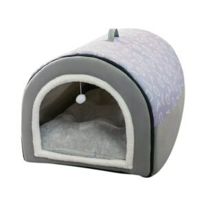 walmart warehouse clearance sale! Dog House Indoor,2 in 1 Washable Covered Dog Cat Bed,Insulated Cozy Pet Dog Igloo Cave,L Size for Cats and Puppies （Gray）