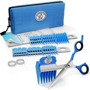 Scaredy Cut Silent Pet Grooming Kit for Sensitive Pets Right-Handed Blue Precise Trimming for Cats & Dogs