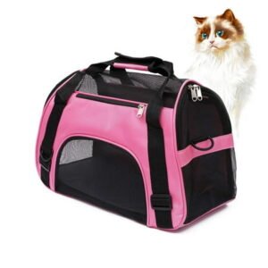 Pet Carrier Soft-Sided Carriers for Cat Carriers Dog Carrier for Small Medium Cats Dogs Puppies Pet Carrier Airline Approved up to 15 Lbs Cat Dog Pet Travel Carrier (Small, Pink)